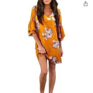 Belongsci BELL FLORAL SHIFT DRESS NWT